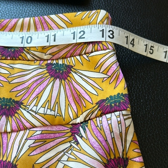 FREE PEOPLE Normani Bias Floral Printed Midi Skirt Drapey in Honey Size 4 NEW - Picture 14 of 15